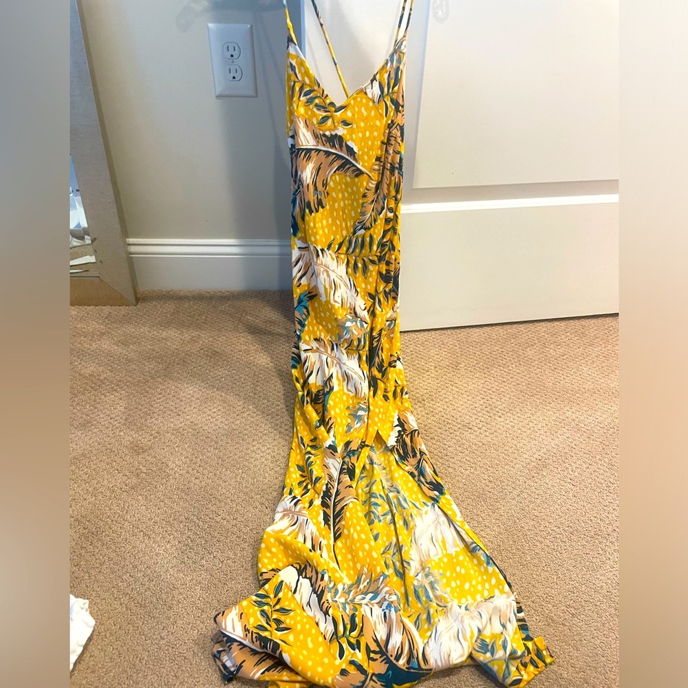 Le salty label maxi dress with high slit